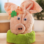 serviette jouets cochon