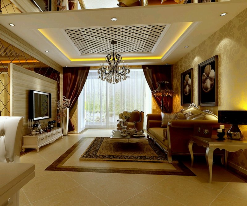 hall intérieur avec rideaux
