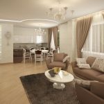 rideaux sur la corniche de plafond
