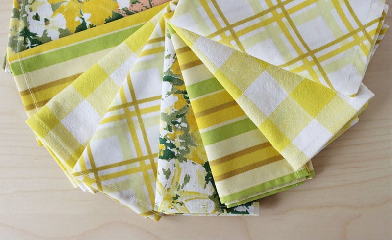 serviettes en tissu faites-le vous-même