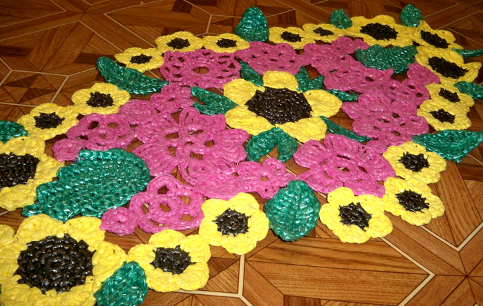 décoration photo de tapis en polyéthylène