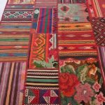 intérieur de photo de tapis de patchwork