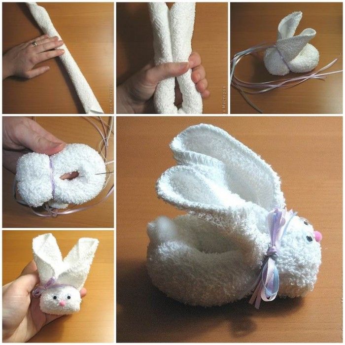 serviette lapin
