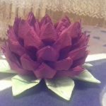lotus de serviettes photo decor