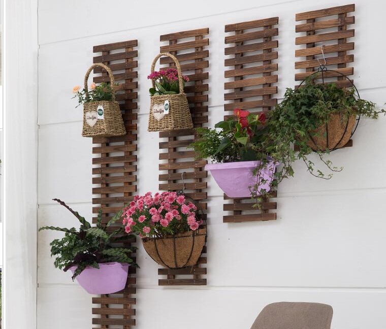 mur de fleurs