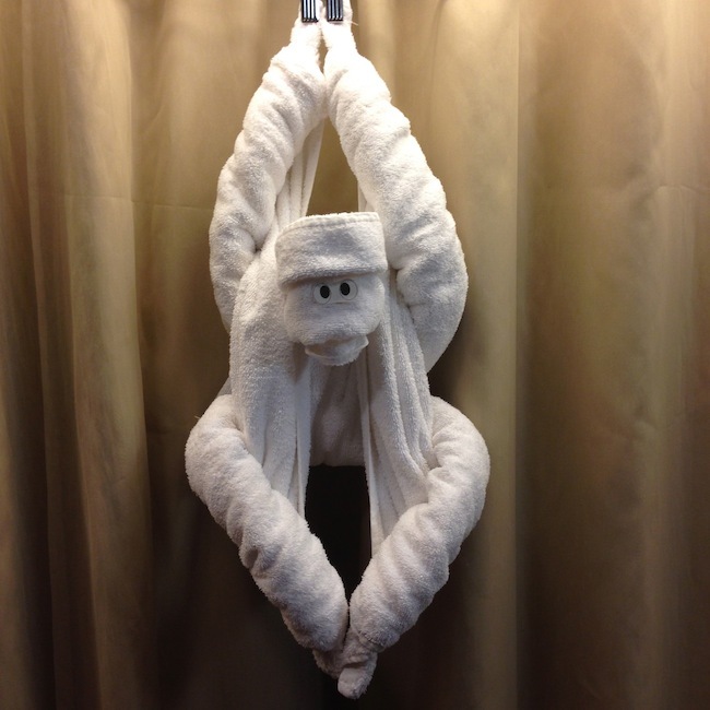 serviette singe