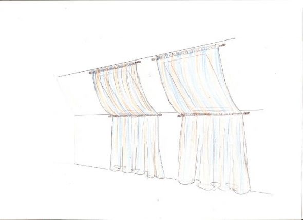Tulle for roof window