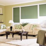 Rideaux Uni olive pour le salon