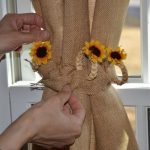 rideaux de tournesol