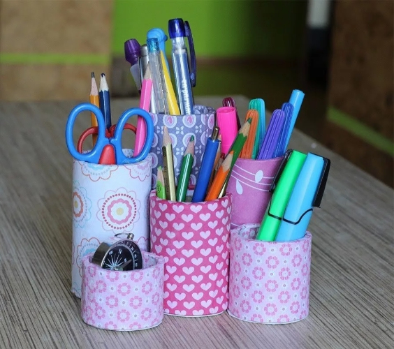 porte-crayons photo décor
