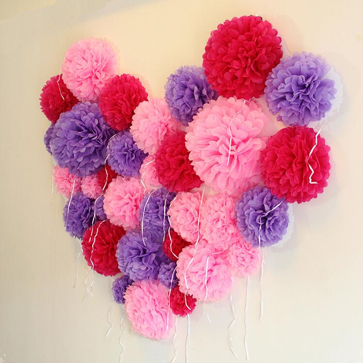 pompons de serviettes en papier décor photo