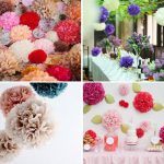 pompons de serviettes de table design photo intérieure