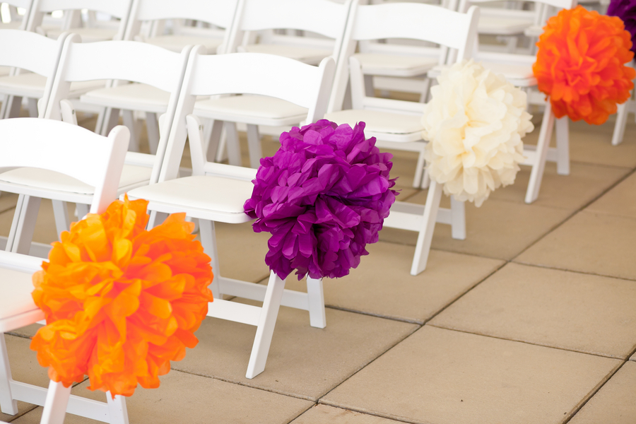 Options de photo de pompons de serviettes en papier