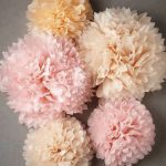 pompons de serviettes de designer pêche