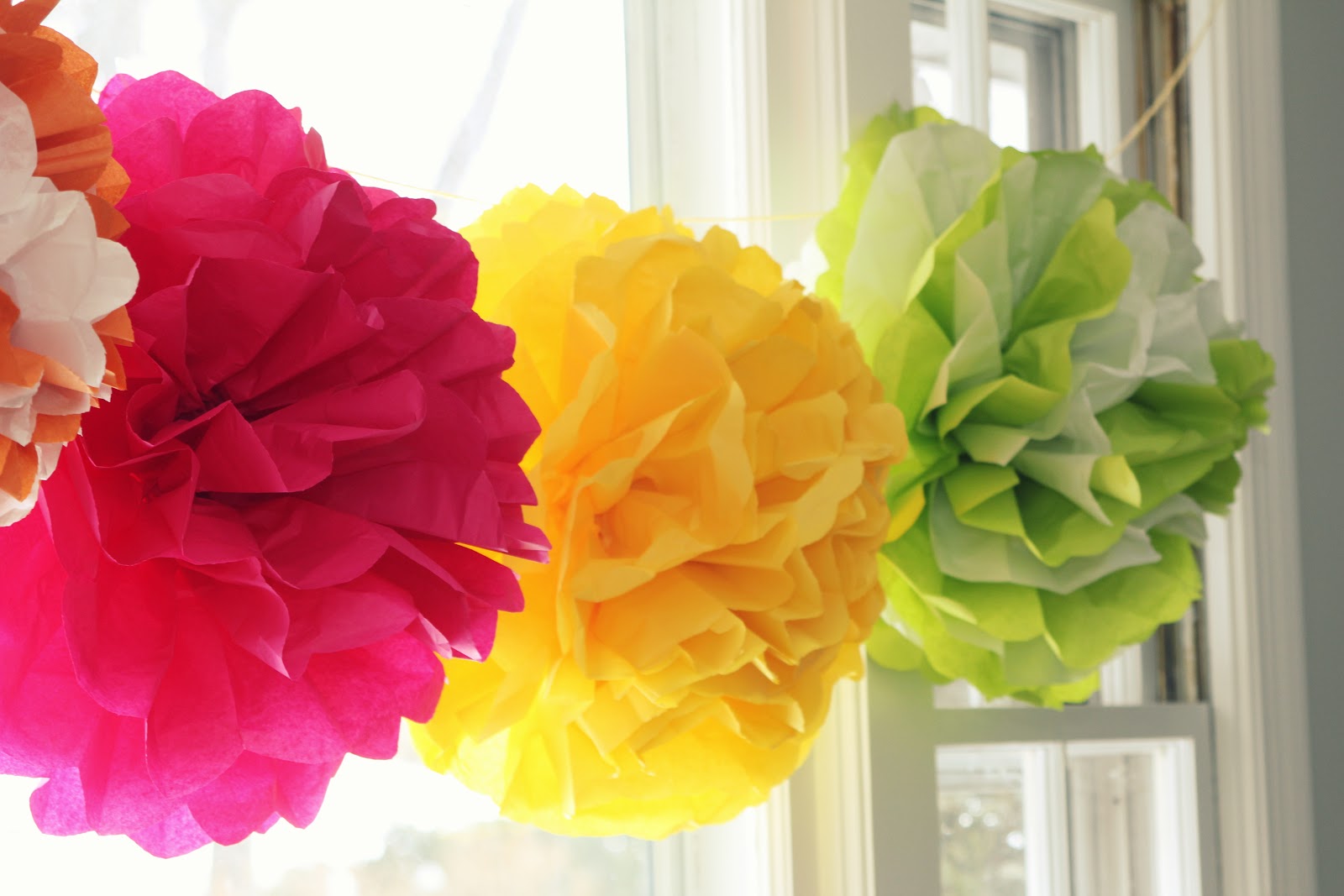 options de pompons de serviettes en papier