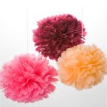 pompons de serviettes de table photo