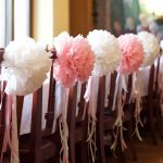 pompons de photos de conception de serviettes de table