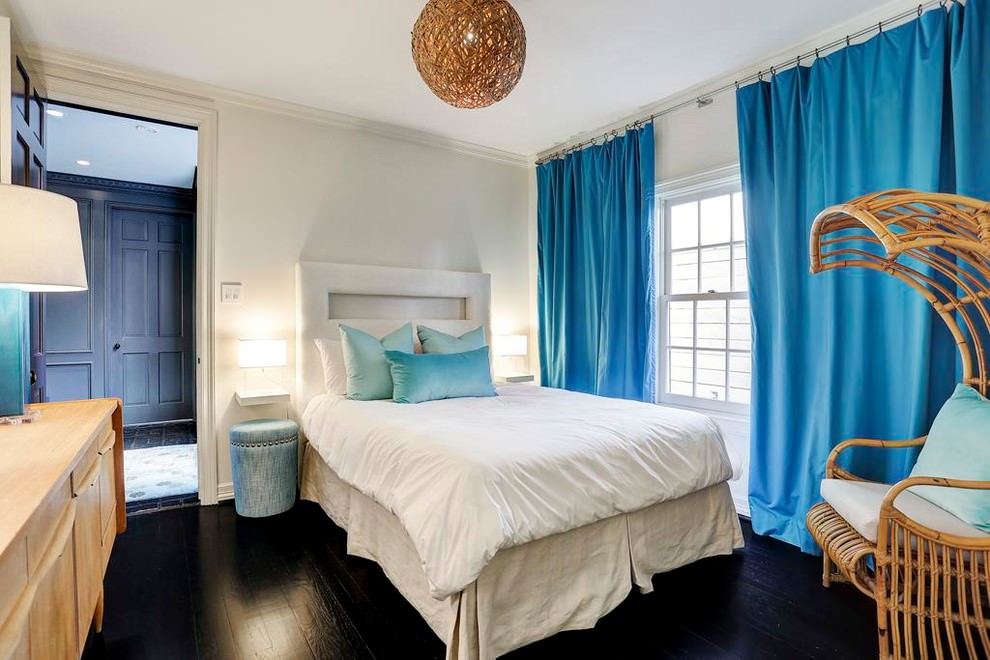 cortinas de costura em idéias de design de quarto