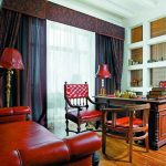 rideaux jacquard au bureau