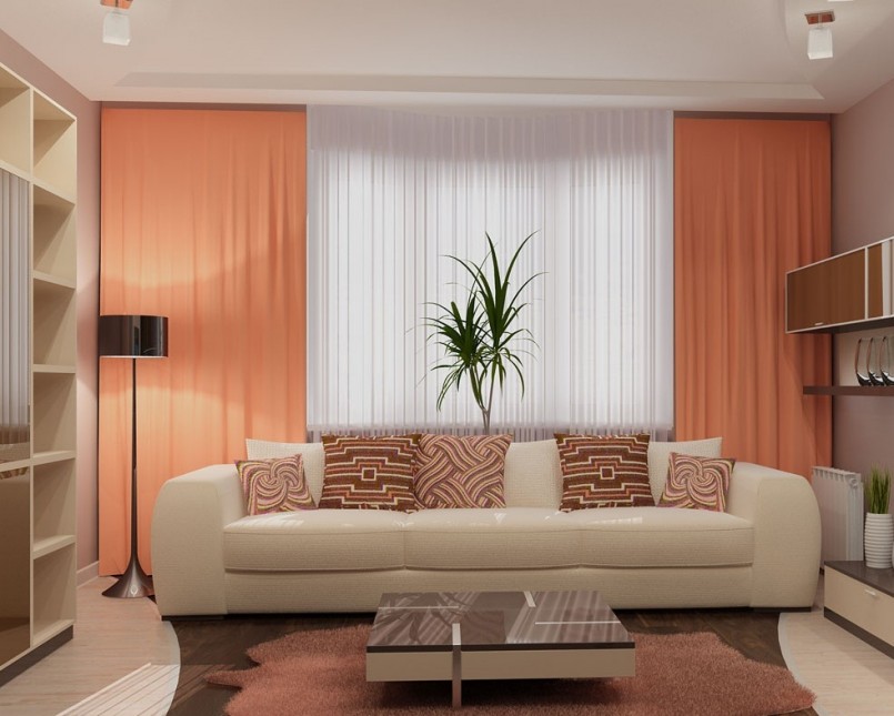 calcul du tissu sur les rideaux dans la conception de l'appartement