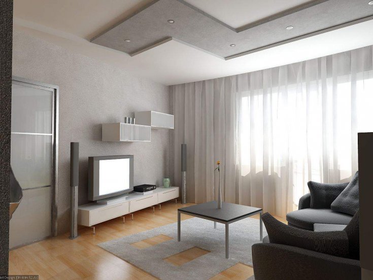 calcul du tissu sur les rideaux dans l'appartement idées de photo