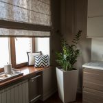Rideaux romains en tissu naturel