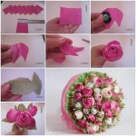 roses de serviettes en papier photo