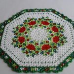 décoration de perle de serviette