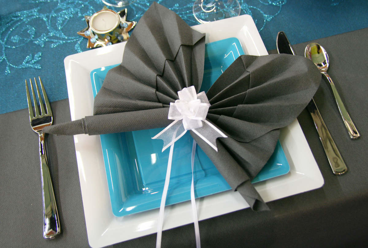 serviettes papillon