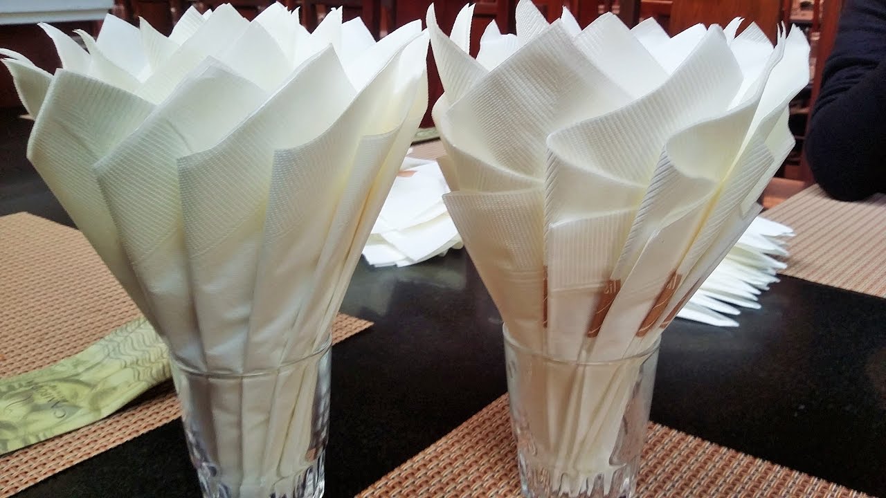 serviettes cascade