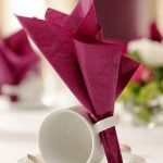 décoration de serviette de table