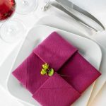 mise en table conception des idées de serviette