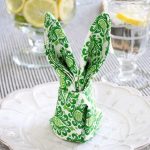 arrangement de table avec des idées de photo de serviettes en origami
