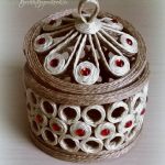 boîte à bijoux en jute