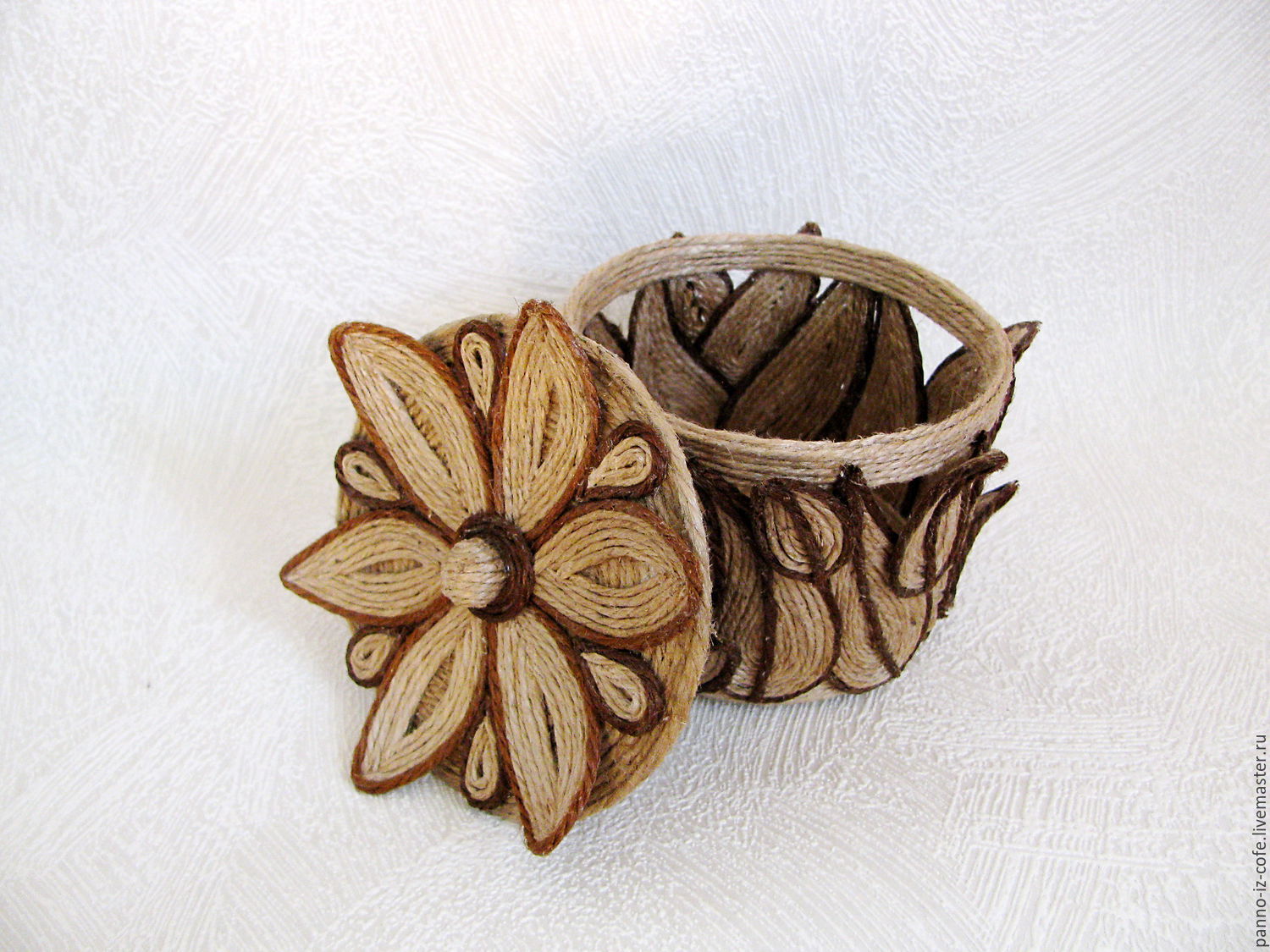 boîte de jute diy faites-le vous-même des idées