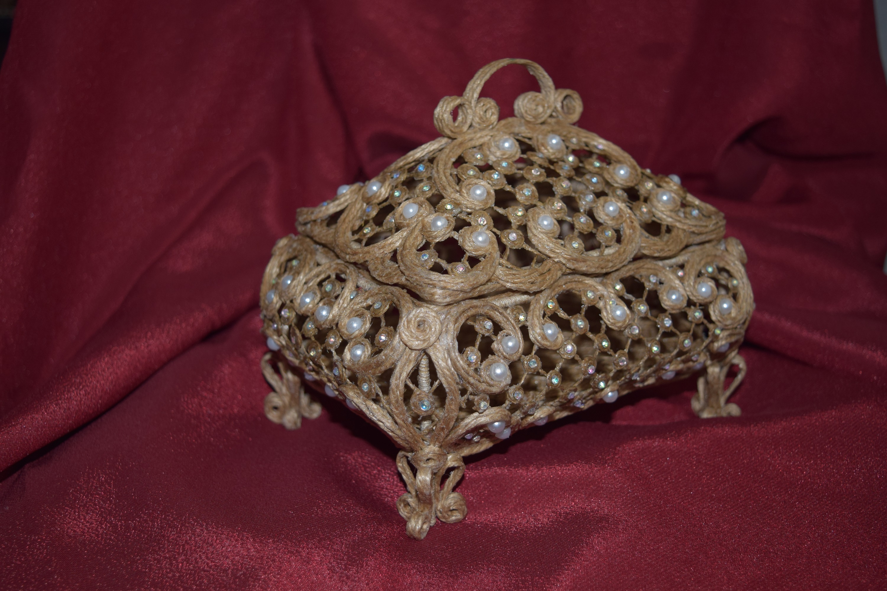 boîte de jute bricolage idées décoration