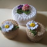 conception de boîte à bijoux au crochet