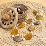 photo de conception de boîte de bijoux de crochet