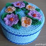 conception de photo de boîte de bijoux de crochet