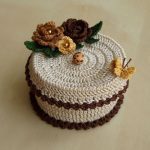 boîte à bijoux au crochet décoration photo