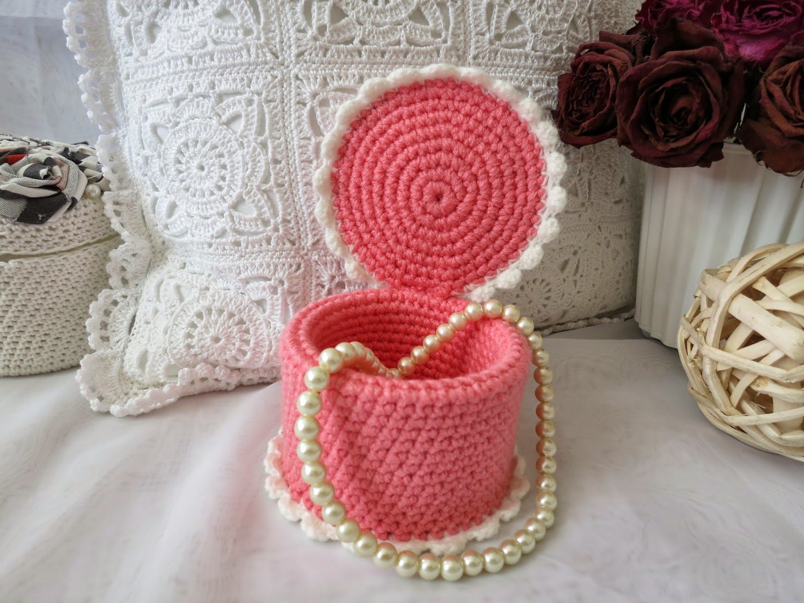 boîte à bijoux au crochet