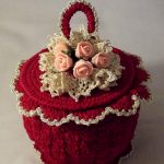 décoration de boîte au crochet