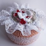 boîte à bijoux au crochet décoration photo