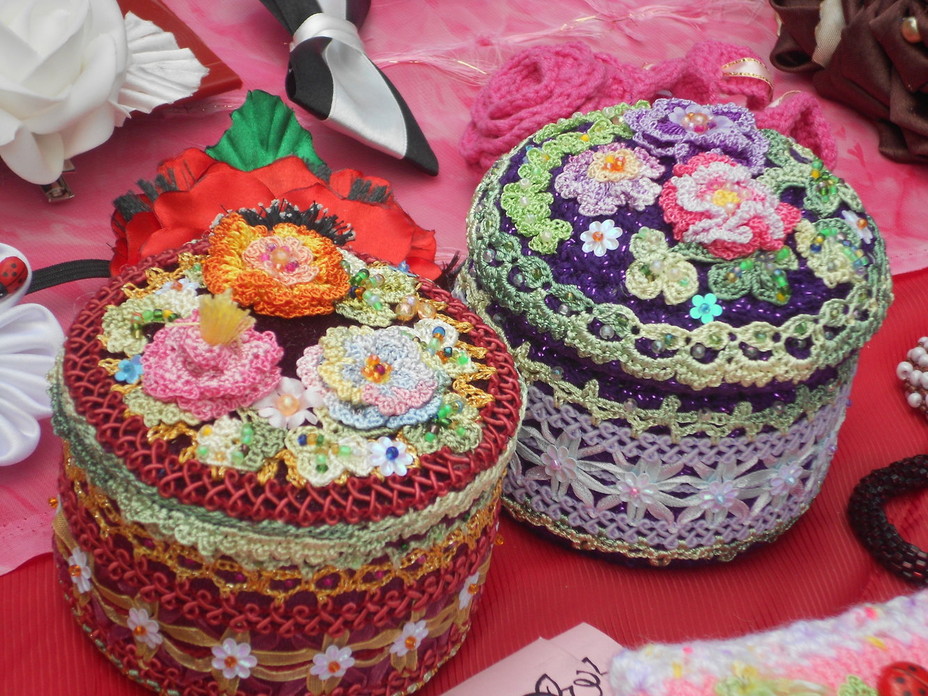 idées de conception de boîte à bijoux au crochet