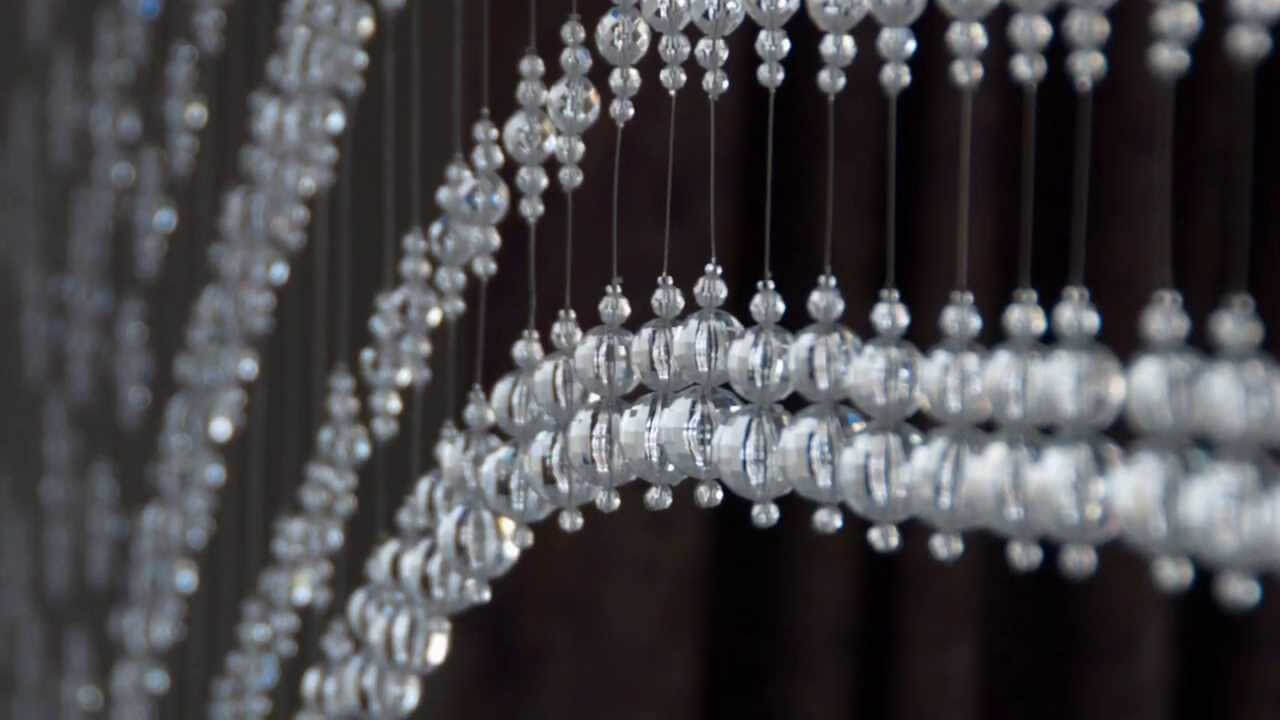 rideau de perles en plastique