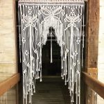 White rope curtain