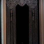 Beautiful weaving on a Macrame curtain