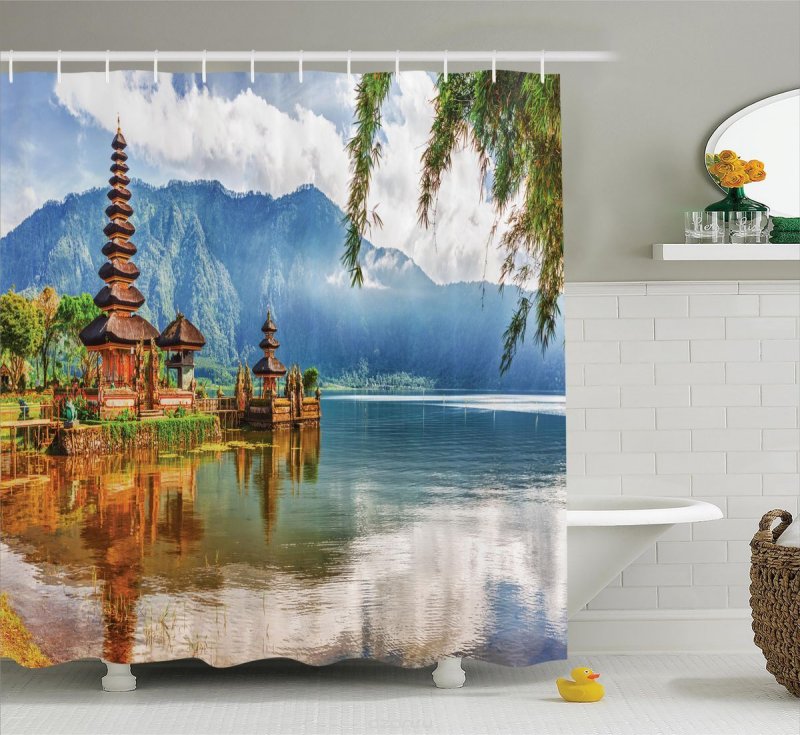 Aveugle avec impression photographique à l'intérieur de la salle de bain