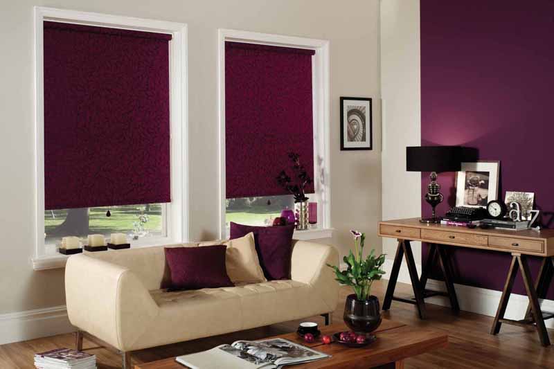 rideaux occultants violet