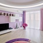 Hallendesign in lila Farben